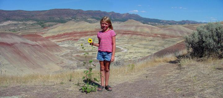 Summer at Painted Hills overlook